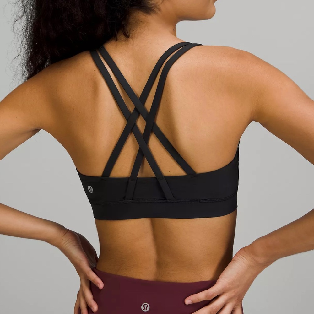 Black Lululemon Energy Sports Bra size 2